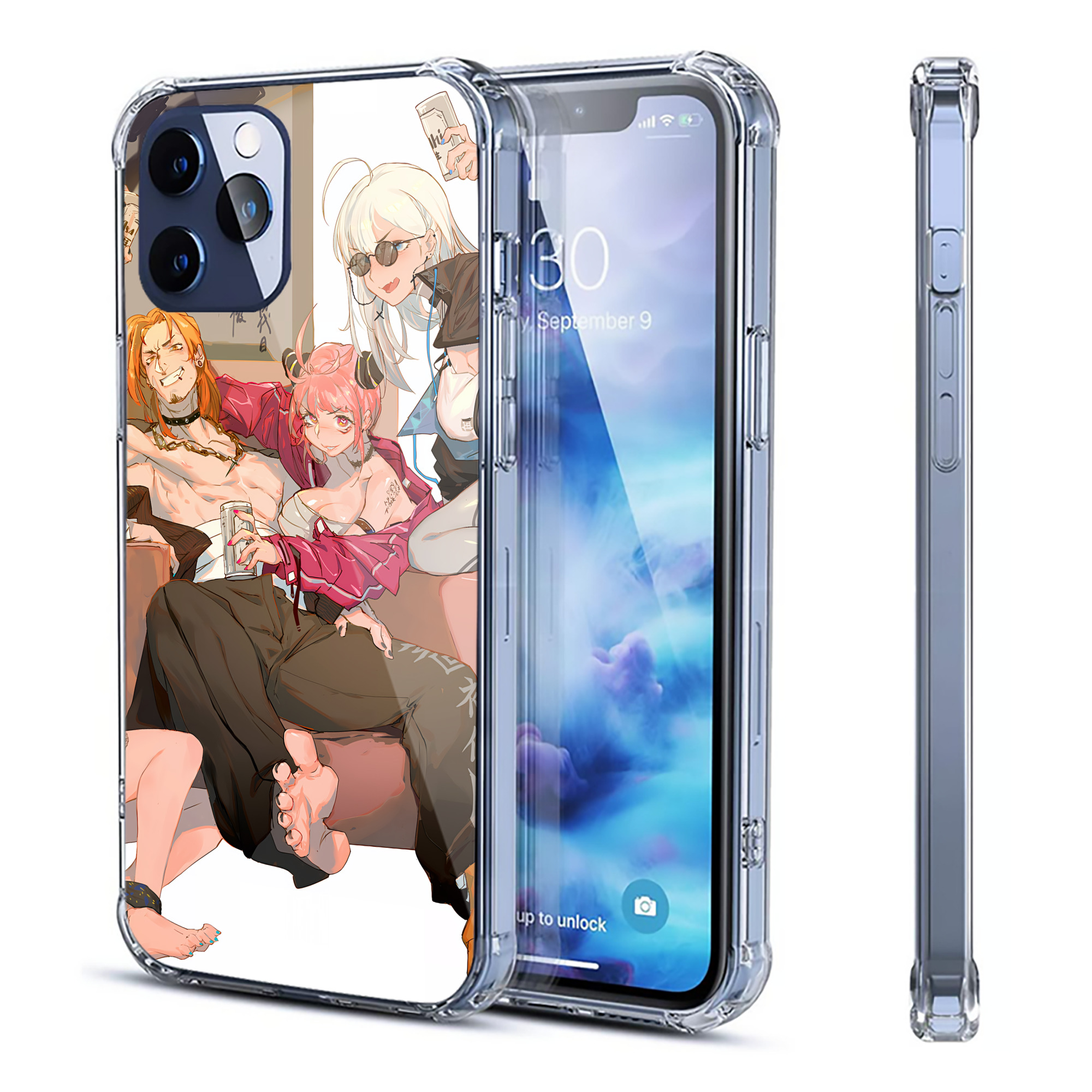 （画像用） SPY×FAMILY间谍家家酒 【iPhone 12シリーズ対応】透明スマホケース（クリアソフトケース）